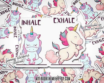 Unicorn Sticker, Meme, Funny Sticker, Vinyl Sticker