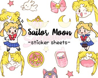 anime sticker sheet etsy