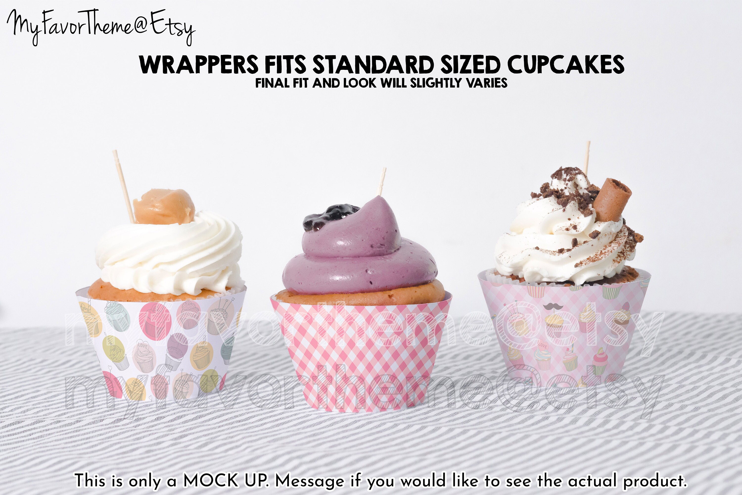 Pink Plaid Cupcake Wrappers Pink Cupcake Sleeves Sea Life
