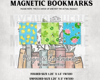 Cute Frog Prince Magnetic Bookmark, Magnetic Page Clip, Student Bookmarks, Cute Bookmarks, Planner Page Marker
