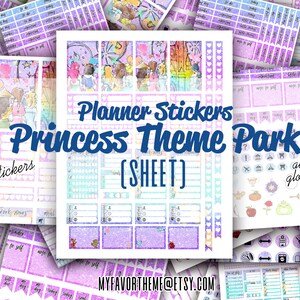 Princess Planner Stickers, Weekly Planner Sticker Kit for Happy Planner ...