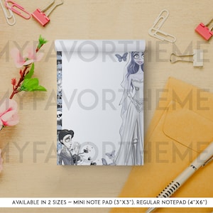 Halloween Corpse Notepad, Horror Corpse Mini Notepad, Halloween Horror Stationary, Writing Pad Memo Pad