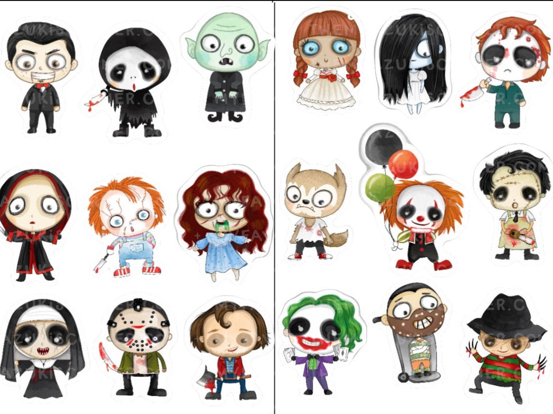 Horror Sticker Halloween Sticker Movie Cult Classic Sticker Etsy