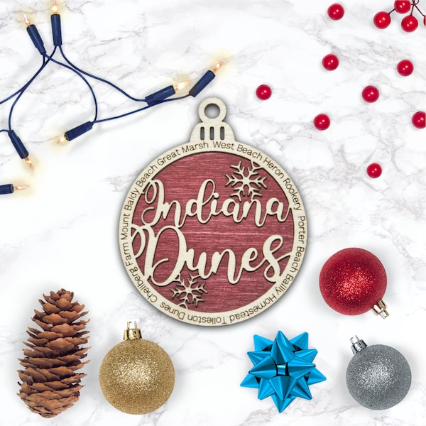 Indiana Dunes Ornament Etsy