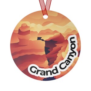Grand Canyon National Park Christmas Ornament / Grand Canyon Ornament / Grand Canyon Metal Christmas Ornament / Grand Canyon Arizona
