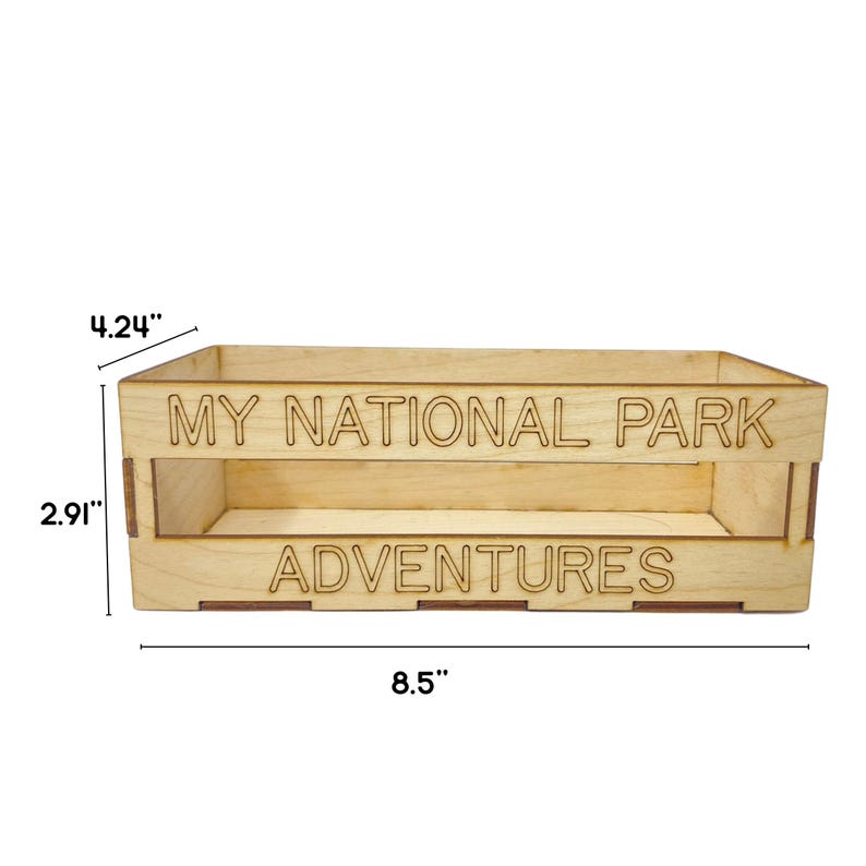 National Park Map Display Crate | National Park Map Box | National Park ...
