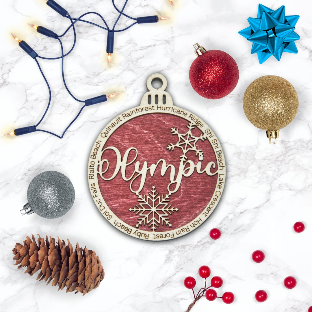 Olympic National Park Christmas Ornament Olympic Christmas Ornament