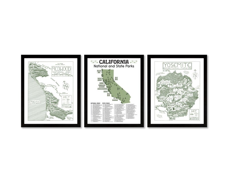 California National and State Park Map | California State Park Map ...