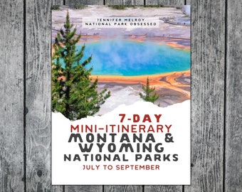 7-Tage Montana und Wyoming National Parks Reisepass / 7-Tage Berg-, Grand-Teton- und Yellowstone-Nationalparks-Reiseziel