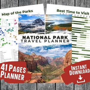 National Park Planner / National Park Vacation Planner / National Park Travel Planner / National Park Vacation Guide