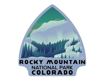 Rocky Mountain National Park Sticker | Rocky Mountain Sticker | Rocky Mountain National Park Vinyl Sticker | US National Park Decal