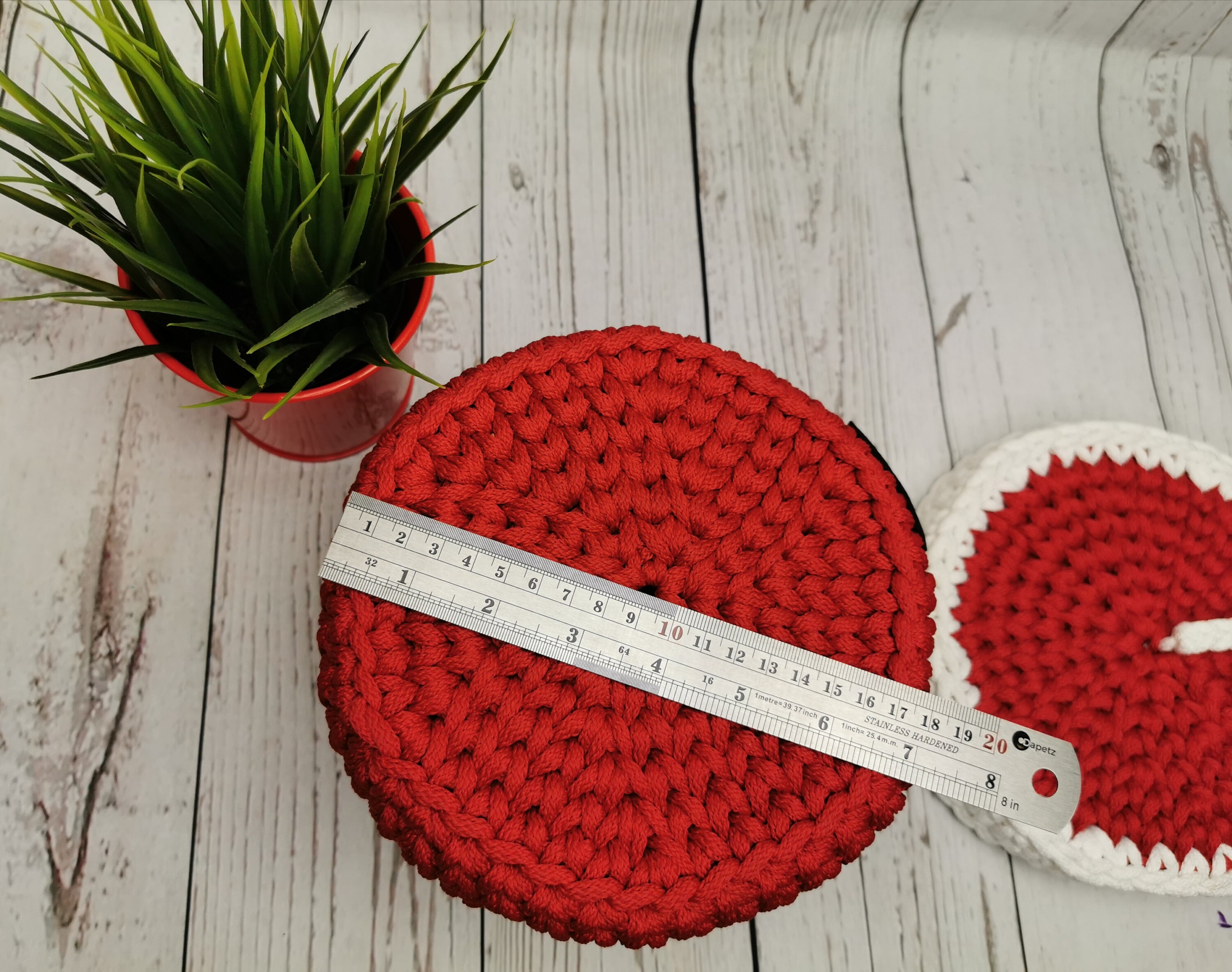 Cesta de almacenamiento cesta de almacenamiento rojo | Etsy
