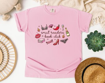 Smutty Book Reader Comfort Colors Tee • Book Club Graphic Tee