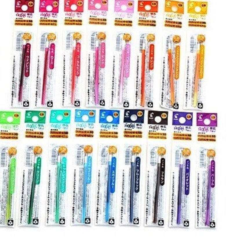 Frixion 0 38 Refill Slim Or Multi 3 Colors Etsy Israel