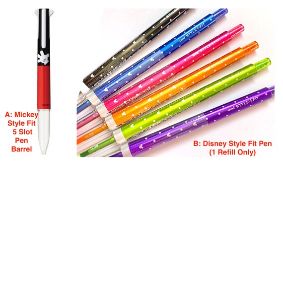 Uni Disney 0 5 Style Fit Pen Multi 5 Colors 0 28 0 38 Refills Etsy