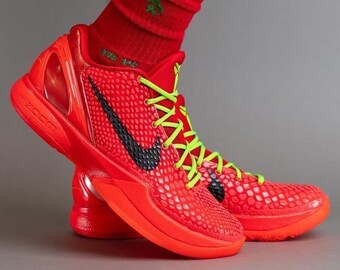 Kobe 6 Protro ‘Reverse Grinch’ Bright Crimson - For Men and Women