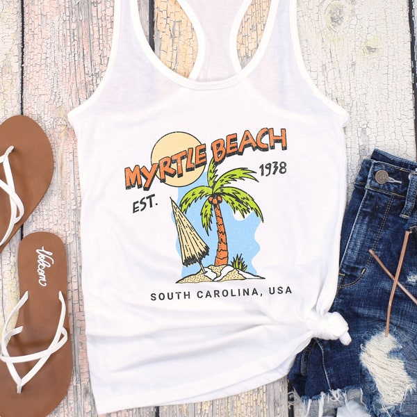 Myrtle Beach South Tank, Myrtle Beach Shirt, Myrtle Beach Vacation Tee, Myrtle Beach Souvenir, Beach Outfit