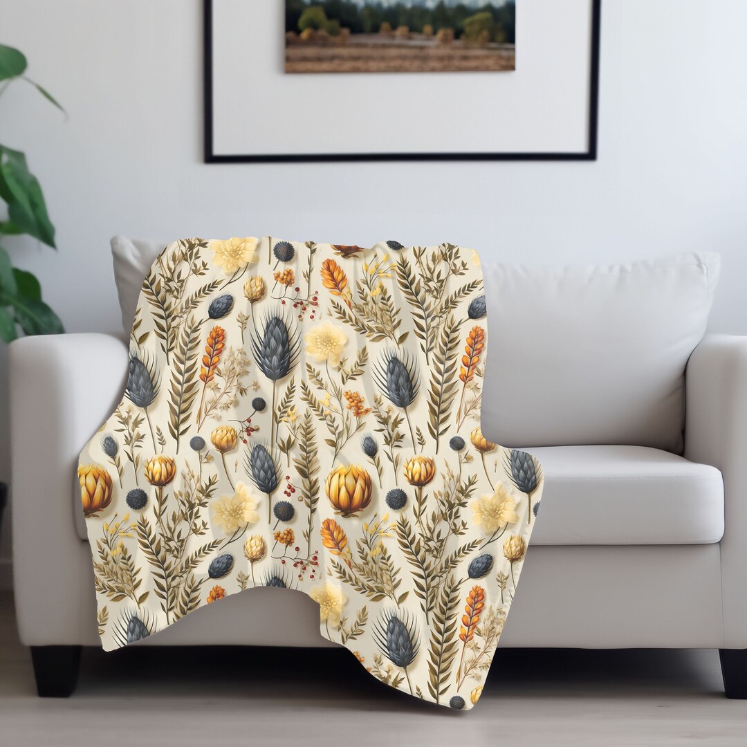 Fall Harvest Throw Blanket Autumn Throw Blanket Soft Etsy