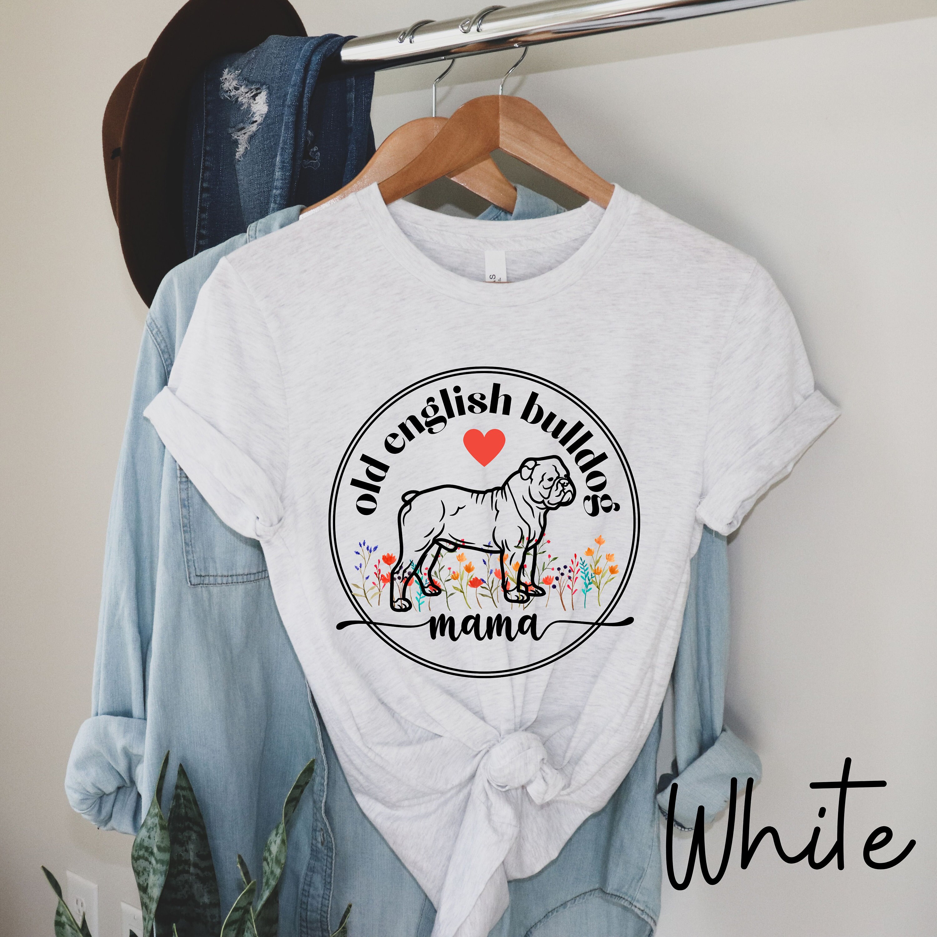 Old English Bulldog Mom Shirt for Old English Bulldog Moms Tshirt