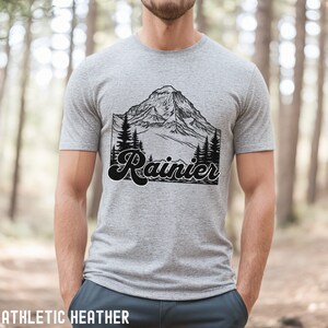 Mount Rainier Shirt, Mt Rainier Tshirt, Pacific Northwest Tee, PNW Shirt, Mount Rainier T Shirt, Mountain Hiking Shirt, Camping Shirt image 4