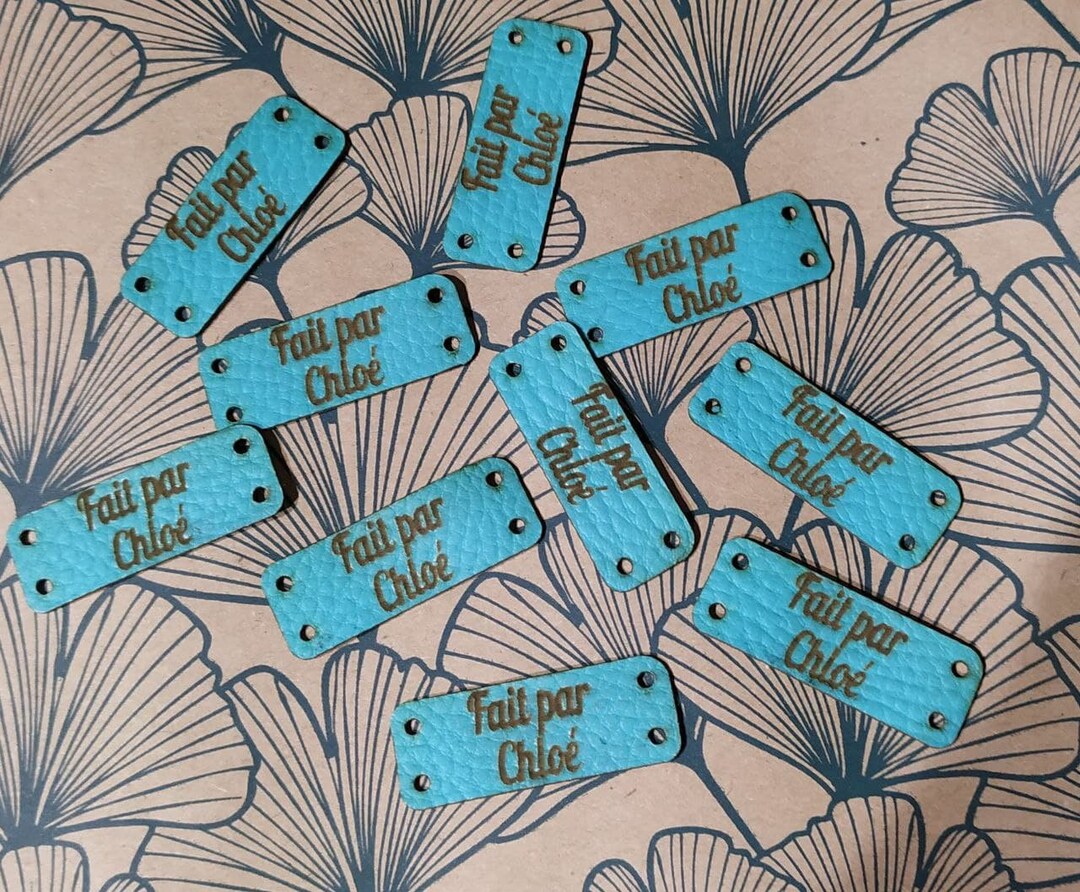 Lot de 8 étiquettes à coudre personnalisé - Etsy France