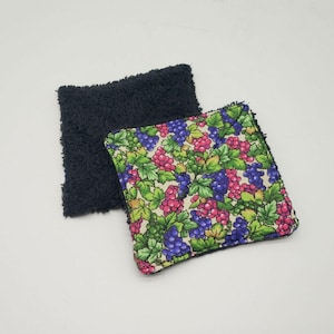 Washable cotton square, makeup remover wipe