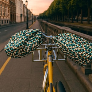 Manguito para manillar de bicicleta, modelo de edición especial, Papa pique et Maman cout