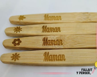 One year of bamboo toothbrushes with your name or nickname.