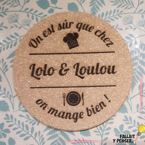 Customizable cork underside