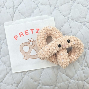 Pretzel Crocheted Stuffed Toy