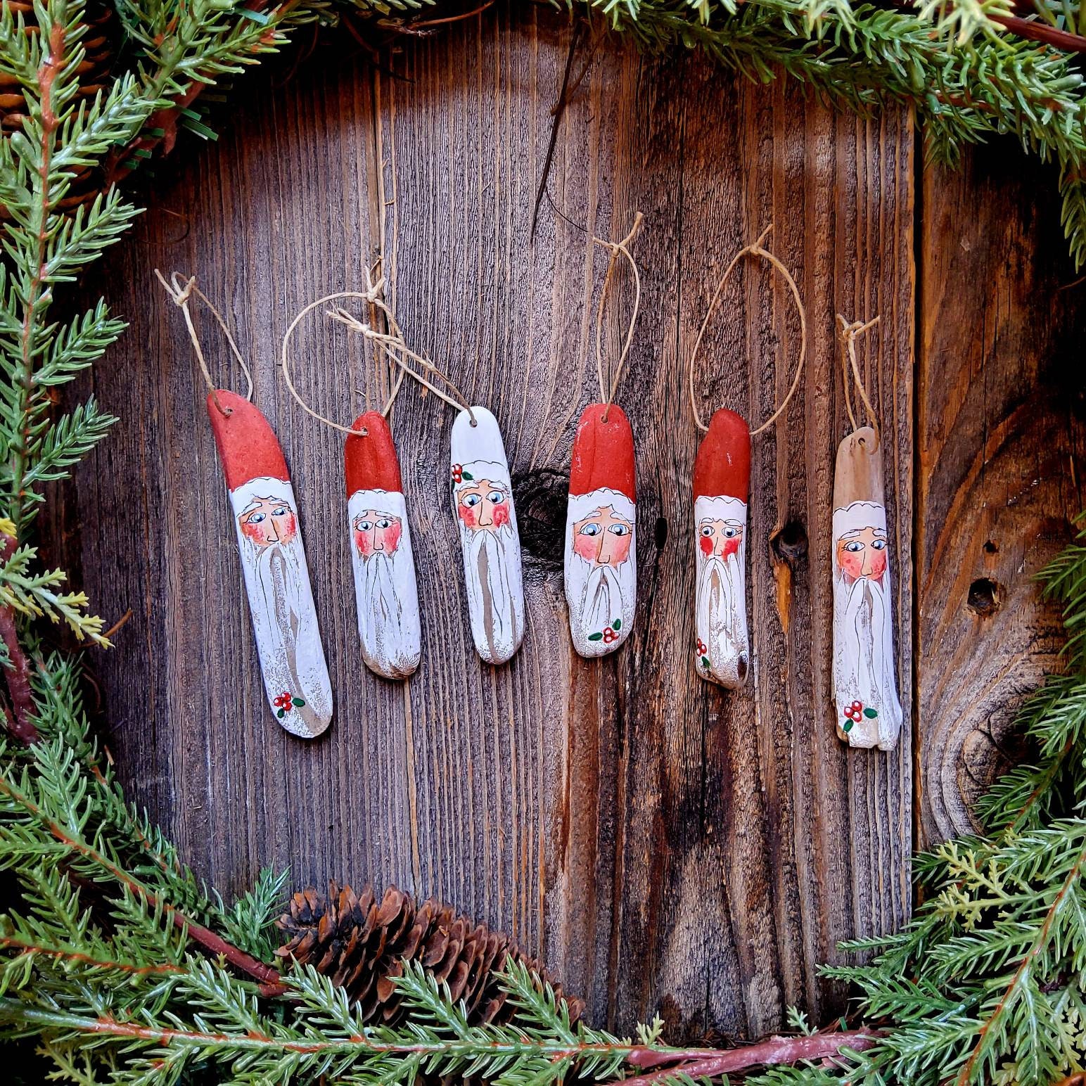 小さな流木サンタの飾り - Etsy 日本