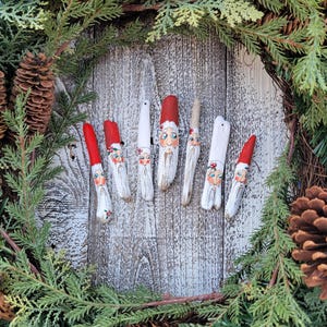 Small Driftwood Santa Ornament
