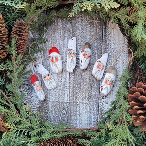 Small Driftwood Santa Ornament