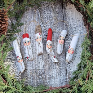 Small Driftwood Santa Ornament