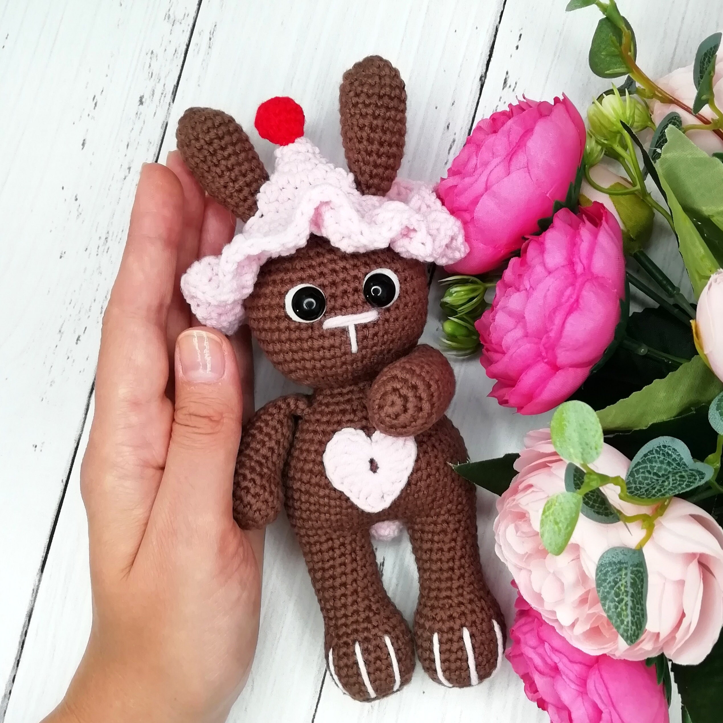 Crochet PATTERN Chocolate Bunny pattern in English cute Etsy