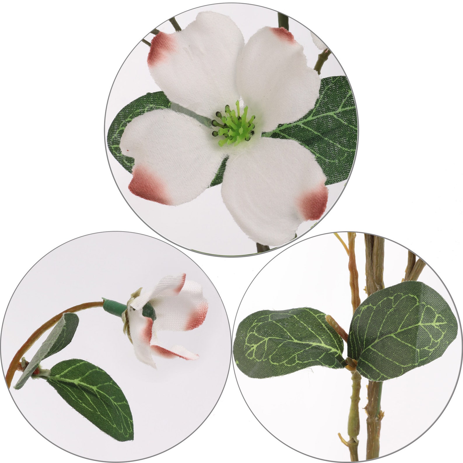 Silk Flower Artificial Dogwood Branch 32 W 24 Lifelike Etsy