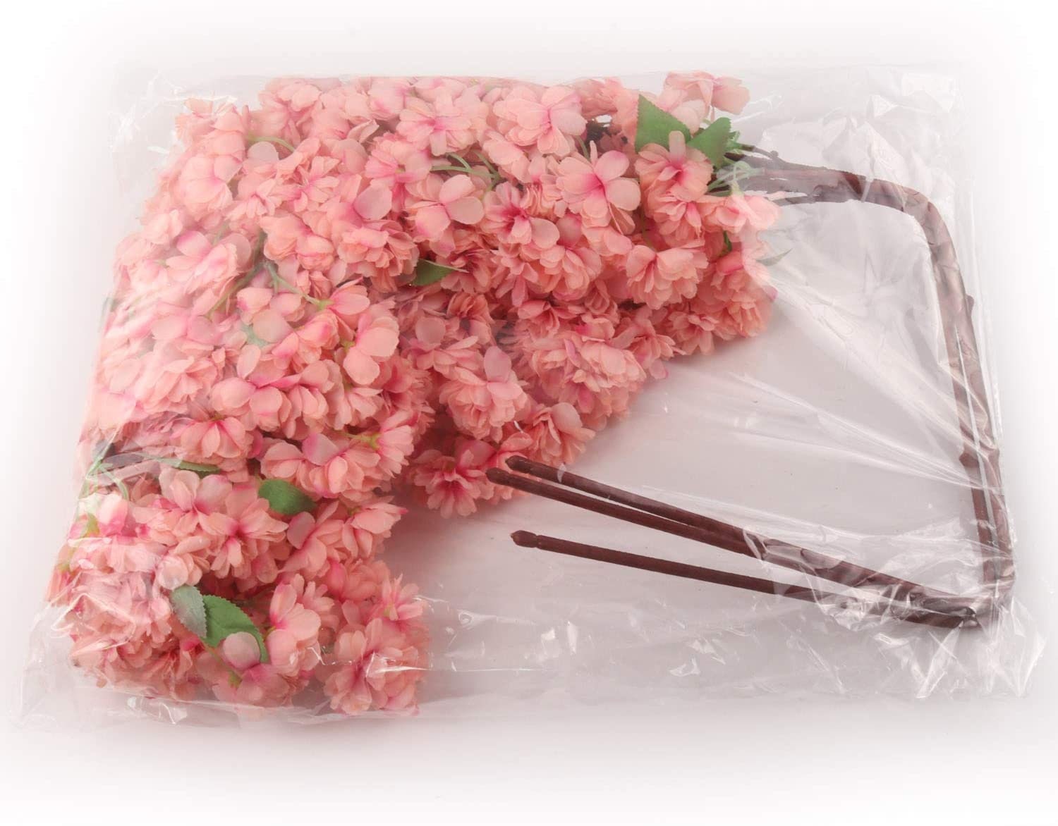 Silk Cherry Blossom Flowers Pink Three 30 Inch White Blossom Etsy