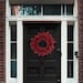 Red Berry Wreath 20' Hawthorn Twig Berries Holiday Decorative Winter Christmas Wreath for Front Door, Fireplace, Mantel, Xmas Décor 