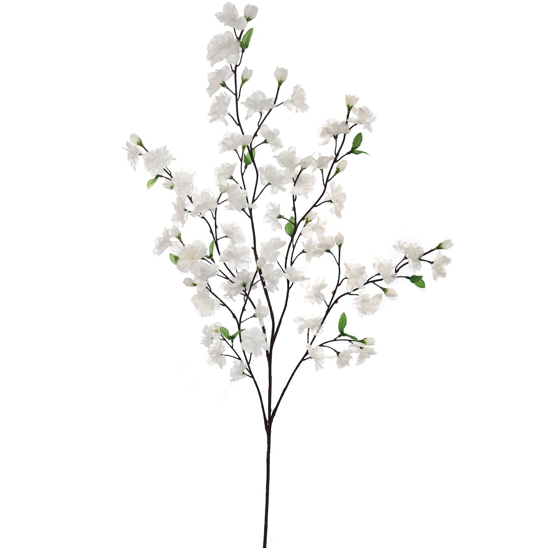 Charming White Silk Cherry Blossom Branches 3 Pack of 36 Inch Etsy
