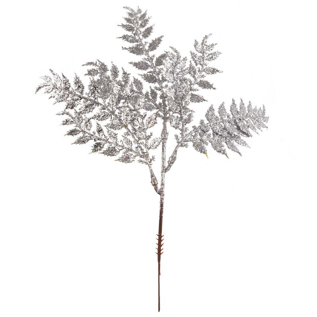 Shimmering Silver Glitter Cedar Spray 11 Tall 9 - Etsy