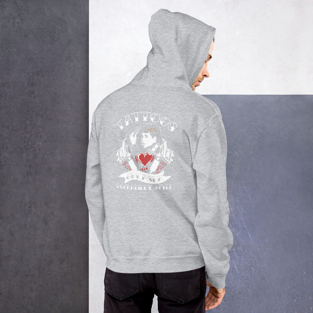 TATTOO GREASER Themed Men s Hoodie Men s Hoodie Pullover men s