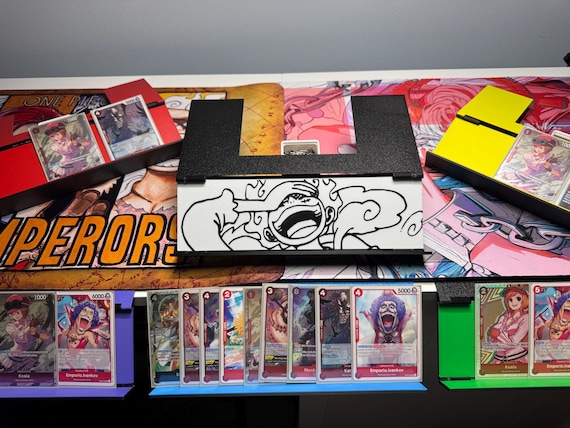 Gear 5 Luffy Card Holder: Foldable TCG Stand