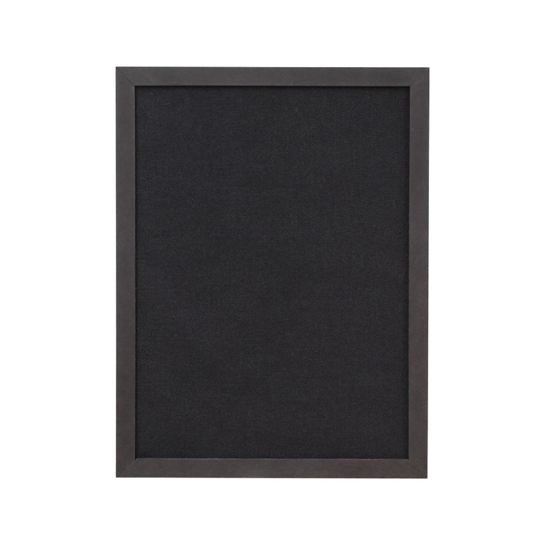 Panneau dépingle en tissu, panneau daffichage encadré de tissu noir, memoboard de tissu image 2