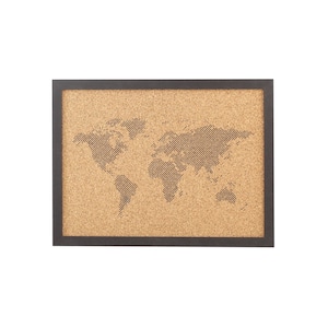 Wall World Map of Dots, Noticeboard, Memoboard