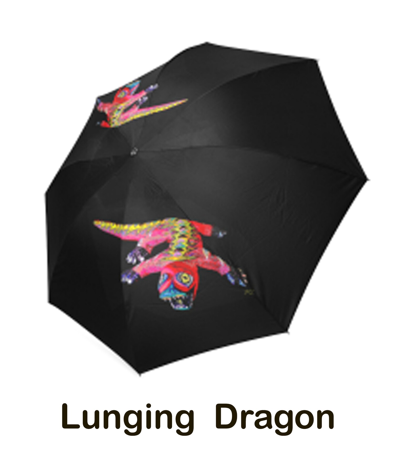 Lizard Pattern Print Foldable Umbrella