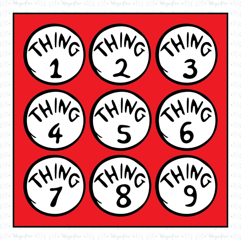 Thing 1 Thing 2 Thing 3
