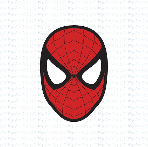 Spiderman Face SVG Spiderman SVG Spiderman Head SVG - Etsy