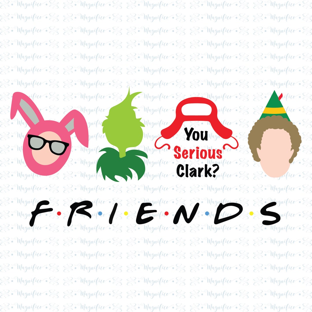 Christmas Friends SVG, Christmas Movie Characters SVG, Christmas Movie