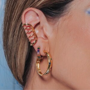 Cartilage Cuff Earring-Helix Cuff Earring-Ear Wrap Earring-Gold Ear Cuff-Minimalist Ear Cuff-Summer Jewelry-No Piercing Earring