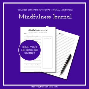 Mindfulness Journal Printable | Reflect on Your Day and Cultivate Daily Presence